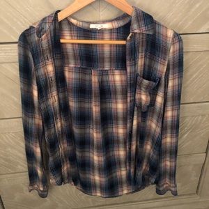 Buttoned Colorful flannel